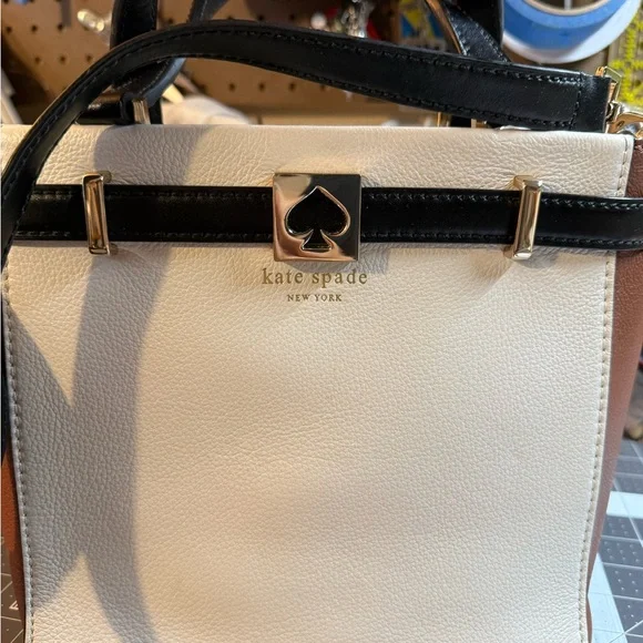 Kate Spade Black, Brown, and Cream Handbag - Picture 9 of 16
